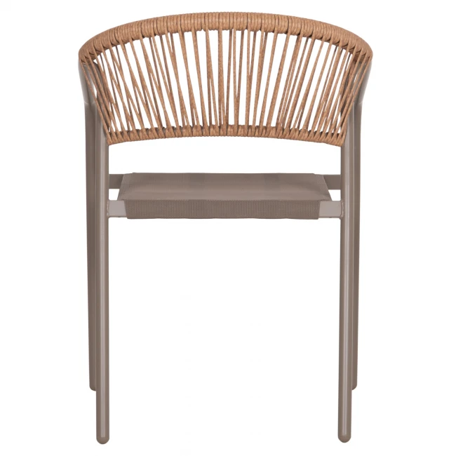 ΠΟΛΥΘΡΟΝΑ HOMAN HM6430.04 ΣΑΜΠΑΝΙ ΜΕΤΑΛΛΟ & TEXTILENE--ΜΠΕΖ P.E.RATTAN 53x58x75Υεκ
