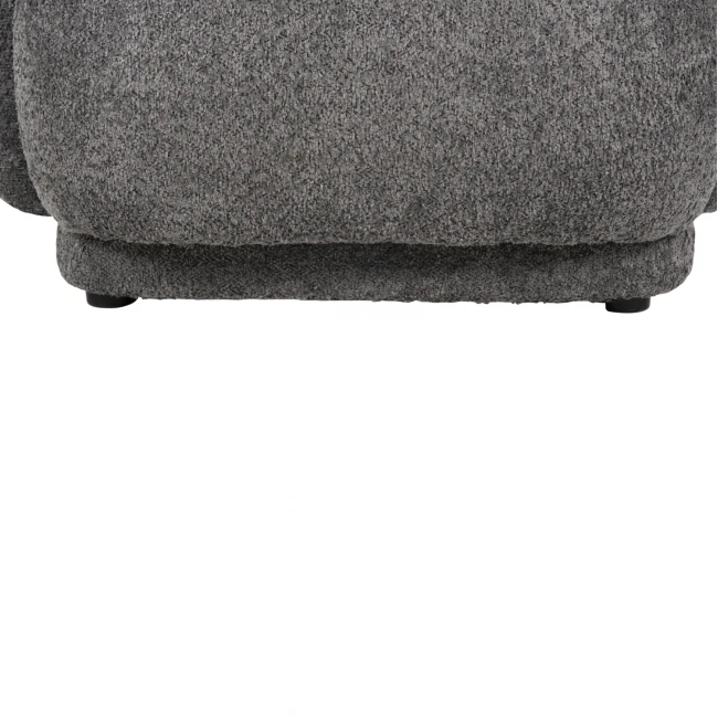 ΠΟΛΥΘΡΟΝΑ KARPEN HM9600.01 ΓΚΡΙ ΜΠΟΥΚΛΕ ΥΦΑΣΜΑ  93x87x78Υ εκ.