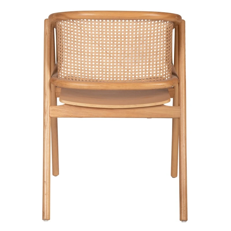 ΠΟΛΥΘΡΟΝΑ KENLEE HM9872 ΦΡΑΞΙΝΟΣ ΚΑΙ ΦΥΣΙΚΟ RATTAN RATTAN ΣΕ ΦΥΣΙΚΟ 57,5x55x81Yεκ.