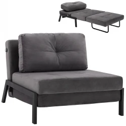 ΠΟΛΥΘΡΟΝΑ ΚΡΕΒΑΤΙ ΑΠΟ ΒΕΛΟΥΔΟ ΓΚΡΙ HM3078.11 95x92x66Υ εκ.