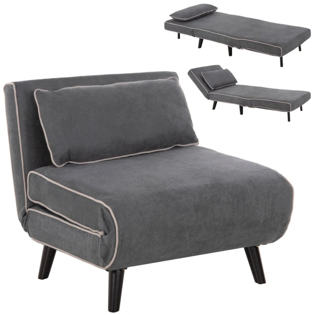 ΠΟΛΥΘΡΟΝΑ ΚΡΕΒΑΤΙ BRAXTON HM8425.10 ΣΚΟΥΡΟ ΓΚΡΙ ΥΦΑΣΜΑ 78x88x78Υεκ.