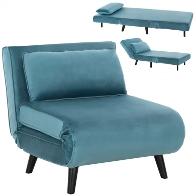 ΠΟΛΥΘΡΟΝΑ ΚΡΕΒΑΤΙ BRAXTON HM8425.25 ΒΕΛΟΥΔΟ ΣΕ ΧΡΩΜΑ ΜΕΝΤΑ 78x88x78Υεκ.