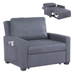 ΠΟΛΥΘΡΟΝΑ-ΚΡΕΒΑΤΙ KANNA 112x96x85 εκ.HM3083.10 ΓΚΡΙ