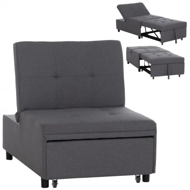 ΠΟΛΥΘΡΟΝΑ-ΚΡΕΒΑΤΙ LIBRE HM3295.01 ΓΚΡΙ ΥΦΑΣΜΑ 75x106x87Υεκ.