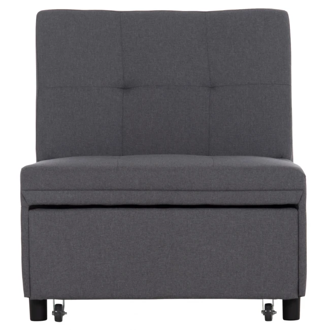 ΠΟΛΥΘΡΟΝΑ-ΚΡΕΒΑΤΙ LIBRE HM3295.01 ΓΚΡΙ ΥΦΑΣΜΑ 75x106x87Υεκ.