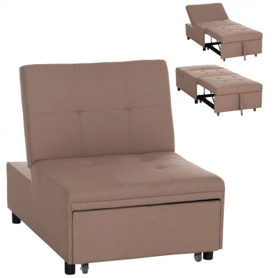 ΠΟΛΥΘΡΟΝΑ-ΚΡΕΒΑΤΙ LIBRE HM3295.03 ΜΠΕΖ ΥΦΑΣΜΑ 75x106x87Υεκ.