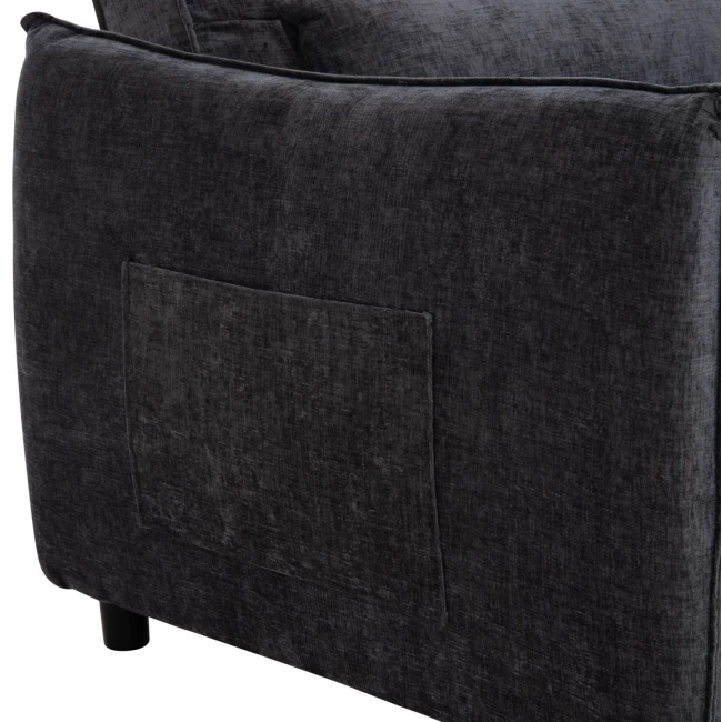 ΠΟΛΥΘΡΟΝΑ-ΚΡΕΒΑΤΙ ORYN HM3307.01 ΓΚΡΙ ΥΦΑΣΜΑ 85x88x78Υεκ.