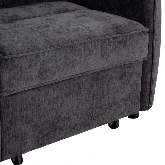 ΠΟΛΥΘΡΟΝΑ-ΚΡΕΒΑΤΙ ORYN HM3307.01 ΓΚΡΙ ΥΦΑΣΜΑ 85x88x78Υεκ.