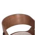 ΠΟΛΥΘΡΟΝΑ KRILL HM18254.01 PLYWOOD ΣΕ WHITEWASH--ΜΕΤΑΛΛΟ ΣΕ ΧΑΛΚΙΝΟ 55,5x55x72Υεκ.