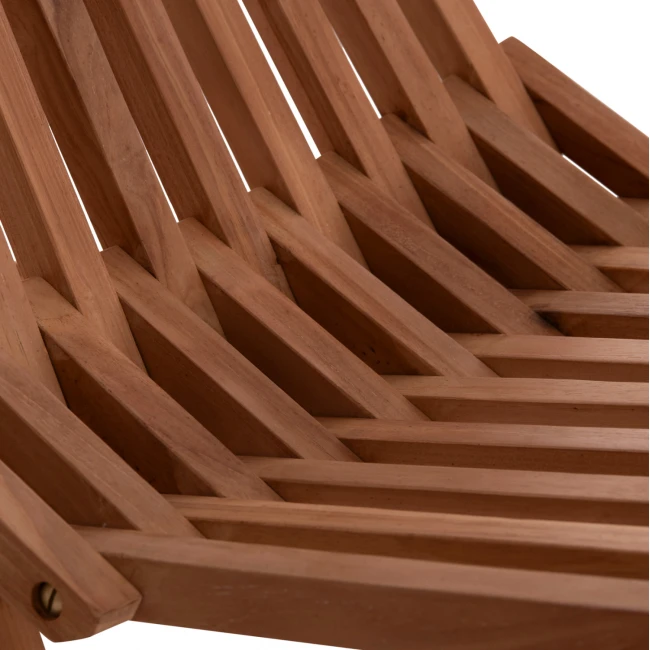 ΠΟΛΥΘΡΟΝΑ LOUNGE ΠΤΥΣΣΟΜΕΝΗ SHIGAO HM18112 ΞΥΛΟ TEAK--ΦΥΣΙΚΟ 61x88.5x89Υεκ.