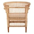 ΠΟΛΥΘΡΟΝΑ MALAWI HM9635.04 ΞΥΛΟ ΜΑΟΝΙ ΕΠΕΝΔΥΣΗ RATTAN ΛΕΥΚΟ ΜΑΞΙΛΑΡΙ ΚΑΘΙΣΜΑΤΟΣ 80x70x86Υεκ.