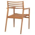 ΠΟΛΥΘΡΟΝΑ MOOSEN HM9936 ΜΑΣΙΦ ΞΥΛΟ TEAK ΣΕ ΦΥΣΙΚΟ 59x60x78,5Υ