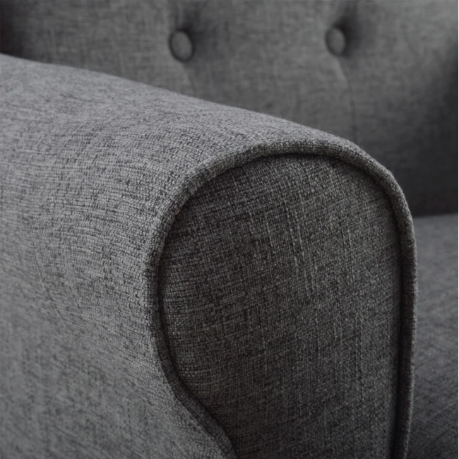 ΠΟΛΥΘΡΟΝΑ ΜΠΕΡΖΕΡΑ BRANDON HM3073.10 ΣΕ ΓΚΡΙ ΧΡΩΜΑ 83x83x104 εκ.