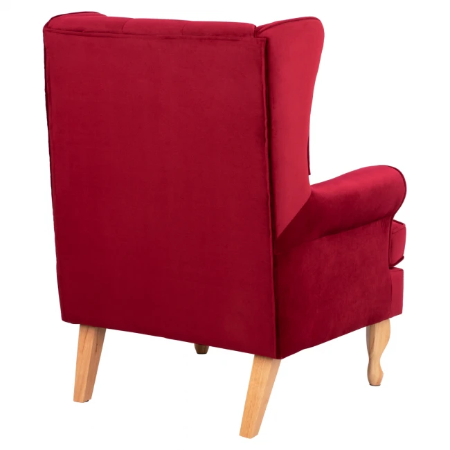 ΠΟΛΥΘΡΟΝΑ ΜΠΕΡΖΕΡΑ ΚΟΚΚΙΝΟ ΒΕΛΟΥΔΟ BRANDON 81Χ83Χ101Υ εκ.HM3073.14