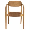 ΠΟΛΥΘΡΟΝΑ OSLO HM9636.01 ΞΥΛΟ TEAK ΦΥΣΙΚΟ & ΚΑΦΕ ΣΧΟΙΝΙ 55x54x80Y εκ.