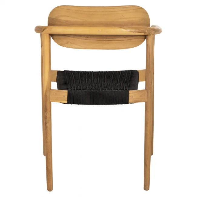 ΠΟΛΥΘΡΟΝΑ OSLO HM9636.02 ΞΥΛΟ TEAK ΦΥΣΙΚΟ & ΜΑΥΡΟ ΣΧΟΙΝΙ 55x54x80Y εκ.