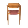ΠΟΛΥΘΡΟΝΑ OSLO HM9636.06 ΞΥΛΟ TEAK ΦΥΣΙΚΟ & ΡΟΖ ΣΧΟΙΝΙ 55x54x80Yεκ.