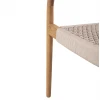 ΠΟΛΥΘΡΟΝΑ OSLO HM9636.07 ΞΥΛΟ TEAK ΦΥΣΙΚΟ & ΜΠΕΖ ΣΧΟΙΝΙ 55x54x80Yεκ.