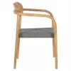 ΠΟΛΥΘΡΟΝΑ OSLO HM9636.08 ΞΥΛΟ TEAK ΦΥΣΙΚΟ & ΓΚΡΙ ΣΧΟΙΝΙ 55x54x80Yεκ.