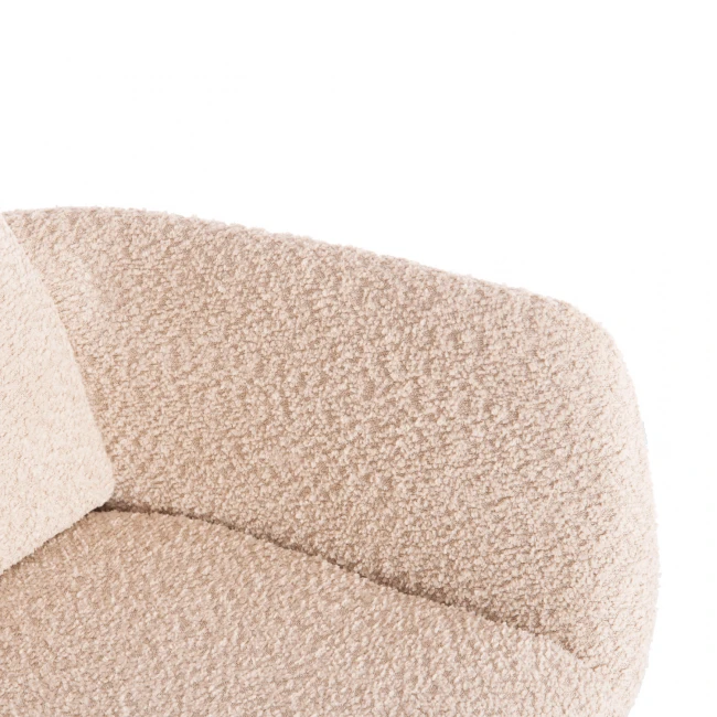 ΠΟΛΥΘΡΟΝΑ ΠΕΡΙΣΤΡΕΦ. BLANS HM9942.07 ΜΠΕΖ ΜΠΟΥΚΛΕ ΥΦΑΣΜΑ-ΜΕΤΑΛΛΙΚΑ ΠΟΔΙΑ 62x60x90Υ