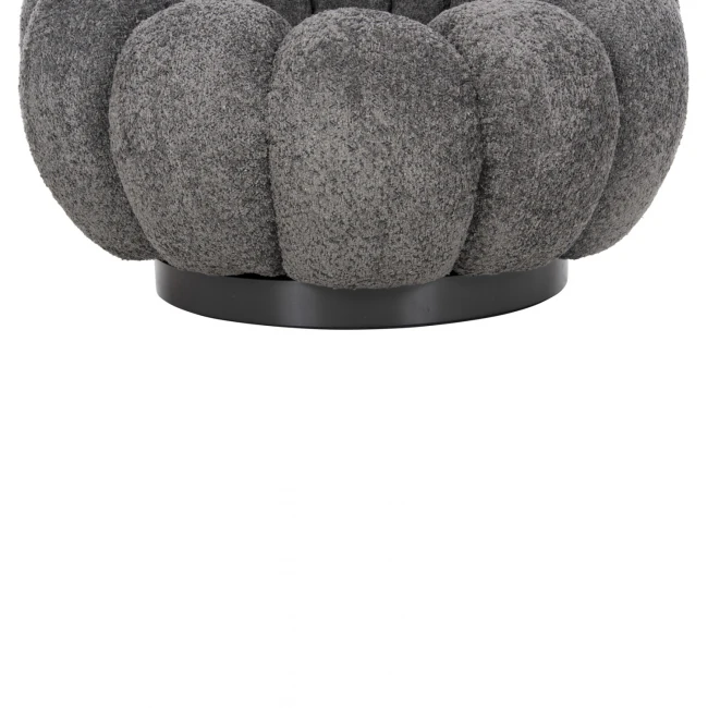 ΠΟΛΥΘΡΟΝΑ ΠΕΡΙΣΤΡΕΦΟΜΕΝΗ GRYMM HM9601.01 ΓΚΡΙ ΜΠΟΥΚΛΕ-ΜΑΥΡΗ ΜΕΤΑΛΛΙΚΗ ΒΑΣΗ 95x92x68Υεκ.