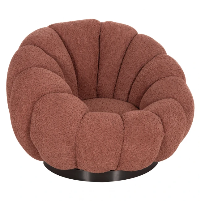 ΠΟΛΥΘΡΟΝΑ ΠΕΡΙΣΤΡΕΦΟΜΕΝΗ GRYMM HM9601.02 ΡΟΖ ΜΠΟΥΚΛΕ-ΜΑΥΡΗ ΜΕΤΑΛ. ΒΑΣΗ 90x93x65Υεκ.