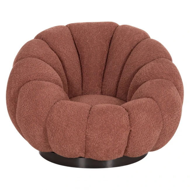 ΠΟΛΥΘΡΟΝΑ ΠΕΡΙΣΤΡΕΦΟΜΕΝΗ GRYMM HM9601.02 ΡΟΖ ΜΠΟΥΚΛΕ-ΜΑΥΡΗ ΜΕΤΑΛ. ΒΑΣΗ 90x93x65Υεκ.