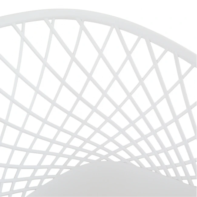 ΠΟΛΥΘΡΟΝΑ ΠΟΛΥΠΡΟΠΥΛΕΝΙΟΥ ΛΕΥΚΗ ΜΕ ΜΕΤΑΛΛΙΚΑ ΠΟΔΙΑ ΑΠΟΜΙΜΗΣΗ ΞΥΛΟΥ ARIADNE HM8001.01 62,5x56x80 εκ.