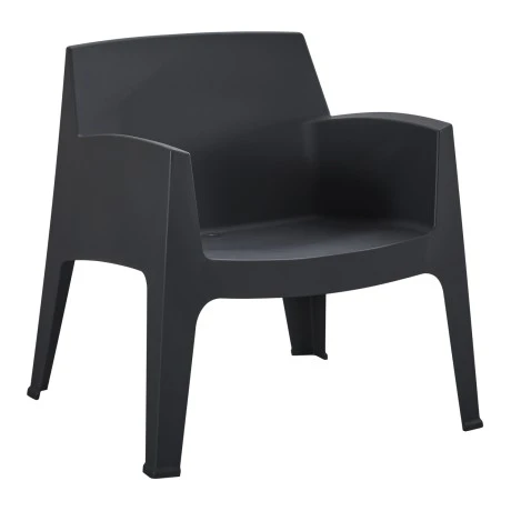 ΠΟΛΥΘΡΟΝΑ ΠΟΛΥΠΡΟΠΥΛΕΝΙΟΥ LOUNGE SLEEK HM6365.02 ΜΑΥΡΟ 62x68x73Υεκ.