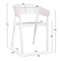 ΠΟΛΥΘΡΟΝΑ ΠΟΛΥΠΡΟΠΥΛΕΝΙΟΥ PERFOE HM5941.01 ΛΕΥΚΗ 56x50.5x73Υεκ.