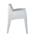 ΠΟΛΥΘΡΟΝΑ ΠΟΛΥΠΡΟΠΥΛΕΝΙΟΥ SLEEK HM6370.01 ΛΕΥΚΗ 68x63x82,5Υεκ.