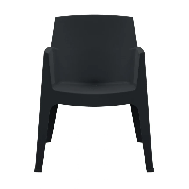 ΠΟΛΥΘΡΟΝΑ ΠΟΛΥΠΡΟΠΥΛΕΝΙΟΥ SLEEK HM6370.02 ΜΑΥΡΗ 68x63x82,5Υεκ.