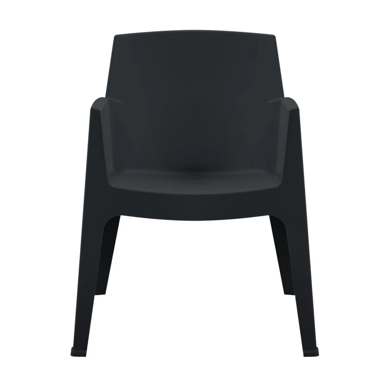 ΠΟΛΥΘΡΟΝΑ ΠΟΛΥΠΡΟΠΥΛΕΝΙΟΥ SLEEK HM6370.02 ΜΑΥΡΗ 68x63x82,5Υεκ.