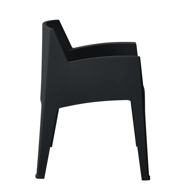 ΠΟΛΥΘΡΟΝΑ ΠΟΛΥΠΡΟΠΥΛΕΝΙΟΥ SLEEK HM6370.02 ΜΑΥΡΗ 68x63x82,5Υεκ.