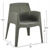 ΠΟΛΥΘΡΟΝΑ ΠΟΛΥΠΡΟΠΥΛΕΝΙΟΥ SLEEK HM6370.05 DARK OLIVE GREEN 68x63x82,5Υεκ.