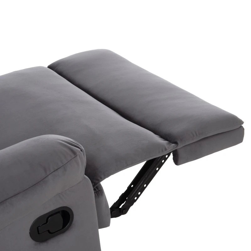 ΠΟΛΥΘΡΟΝΑ RELAX BRAYLEN HM3298.01 ΓΚΡΙ ΒΕΛΟΥΔΟ 85x90x95Υεκ.