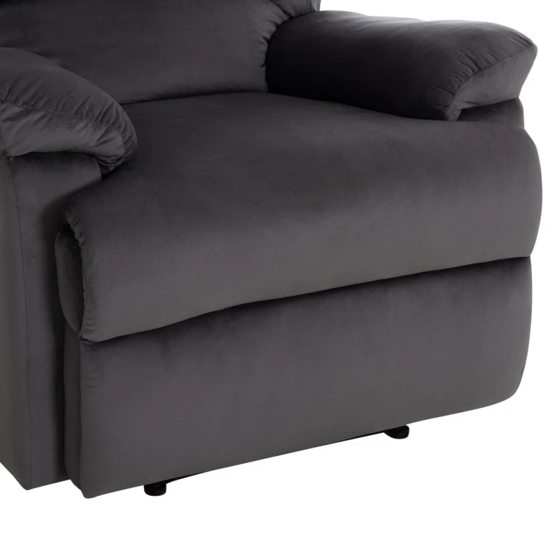 ΠΟΛΥΘΡΟΝΑ RELAX BRAYLEN HM3298.01 ΓΚΡΙ ΒΕΛΟΥΔΟ 85x90x95Υεκ.