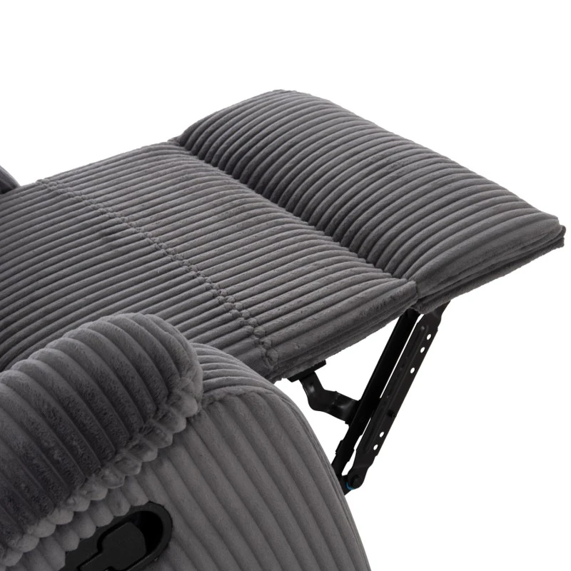 ΠΟΛΥΘΡΟΝΑ RELAX DIONI HM3296.11 ΓΚΡΙ ΡΙΓΕ ΥΦΑΣΜΑ 85x90x100Υεκ.