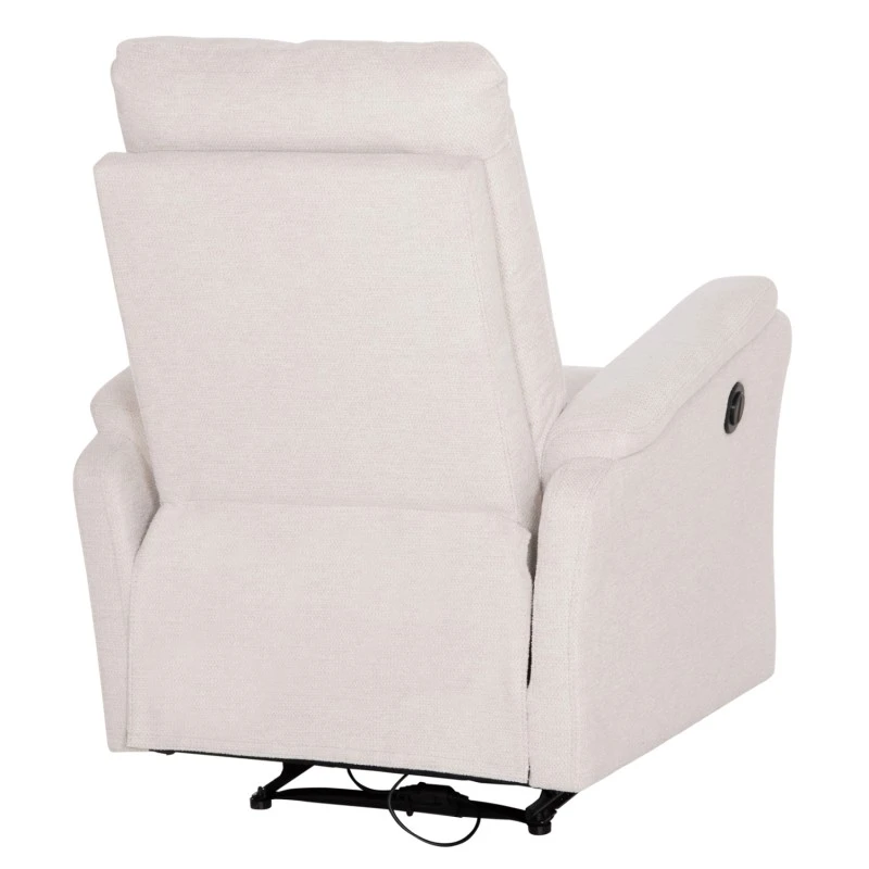 ΠΟΛΥΘΡΟΝΑ RELAX ΜΕ ΗΛΕΚΤΡΙΚΗ ΑΝΑΚΛΙΣΗ SYNTHIA HM3309.01 ΜΠΕΖ ΥΦΑΣΜΑ 75x86x100Yεκ