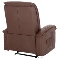 ΠΟΛΥΘΡΟΝΑ RELAX ΜΕ ΜΗΧΑΝΙΣΜΟ MASSAGE ROCCA HM0026.03 PU ΚΑΦΕ ΣΚΟΥΡΟ 80x96x97 εκ.