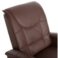 ΠΟΛΥΘΡΟΝΑ RELAX ΜΕ ΜΗΧΑΝΙΣΜΟ MASSAGE ROCCA HM0026.03 PU ΚΑΦΕ ΣΚΟΥΡΟ 80x96x97 εκ.