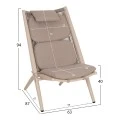 ΠΟΛΥΘΡΟΝΑ RELAX REMUS HM6642.04 ΑΛΟΥΜΙΝΙΟ ΣΑΜΠΑΝΙ-ΣΧΟΙΝΙ OLEFIN ΜΠΕΖ 63x87x94Υεκ.