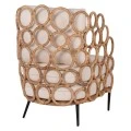 ΠΟΛΥΘΡΟΝΑ HM9341 ΑΠΟ RATTAN-ΜΕΤΑΛΛΟ ΦΥΣΙΚΟ ΧΡΩΜΑ 65x69x86 εκ.