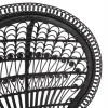 ΠΟΛΥΘΡΟΝΑ ROYAL PEACOCK HM9342.03 RATTAN ΜΑΥΡΟ-ΜΑΞΙΛΑΡΙ ΜΑΥΡΟ 114x72x150Yεκ.