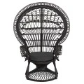 ΠΟΛΥΘΡΟΝΑ ROYAL PEACOCK HM9342.03 RATTAN ΜΑΥΡΟ-ΜΑΞΙΛΑΡΙ ΚΑΦΕ 114x72x150Yεκ.