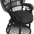 ΠΟΛΥΘΡΟΝΑ ROYAL PEACOCK HM9342.03 RATTAN ΜΑΥΡΟ-ΜΑΞΙΛΑΡΙ ΚΑΦΕ 114x72x150Yεκ.