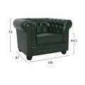ΠΟΛΥΘΡΟΝΑ T.CHESTERFIELD HM3011.08 ΤΕΧΝΟΔΕΡΜΑ ΚΥΠΑΡΙΣΣΙ 106x87x70 εκ.