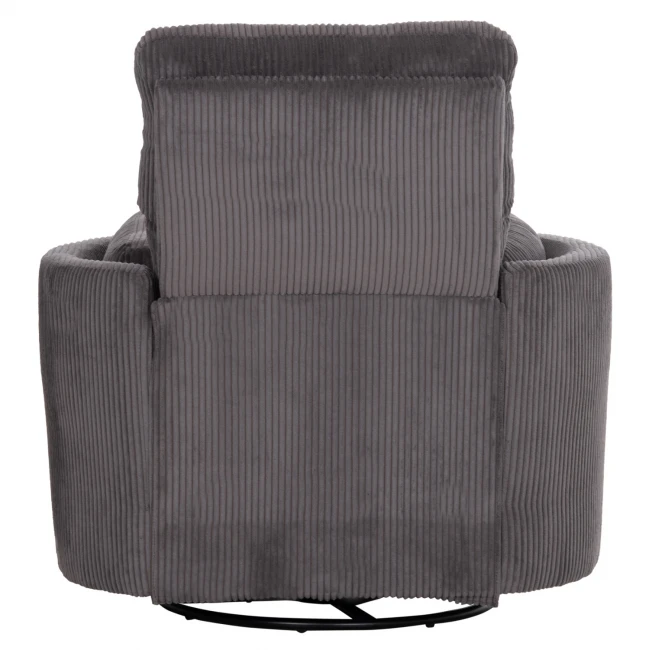 ΠΟΛΥΘΡΟΝΑ ΘΗΛΑΣΜΟΥ/RELAX VELMORA HM3300.01 ΓΚΡΙ ΚΟΤΛΕ ΥΦΑΣΜΑ 100x90x100Υεκ