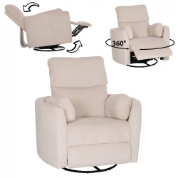 ΠΟΛΥΘΡΟΝΑ ΘΗΛΑΣΜΟΥ/RELAX VELMORA HM3300.03 ΜΠΕΖ ΚΟΤΛΕ ΥΦΑΣΜΑ 100x90x100Υεκ