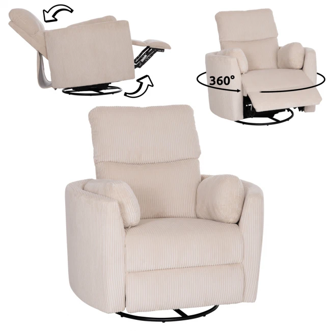 ΠΟΛΥΘΡΟΝΑ ΘΗΛΑΣΜΟΥ/RELAX VELMORA HM3300.03 ΜΠΕΖ ΚΟΤΛΕ ΥΦΑΣΜΑ 100x90x100Υεκ